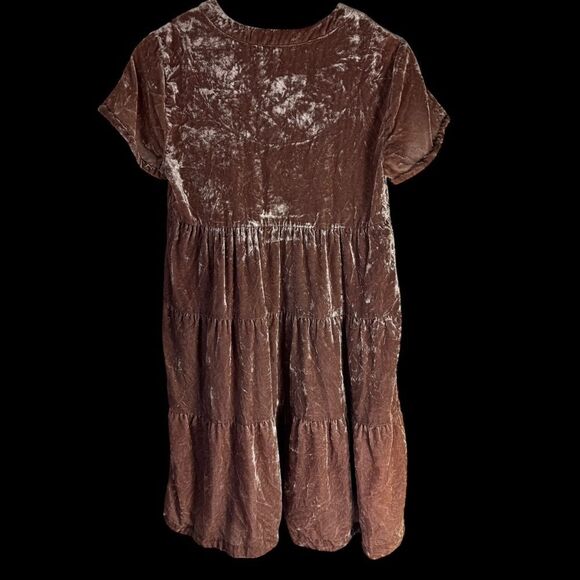 Maeve By Anthropologie Harper Crushed Velvet Tunic Mini Dress Sz XS - Picture 4 of 9